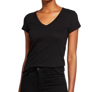 L’agence Becca Black V Neck Shirt